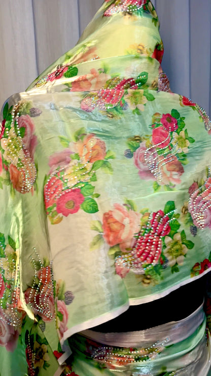 Nabila (Green Floral Toub)
